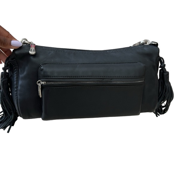 BCBGMaxAzria Black Vegan Shoulder Bag - Picture 8 of 10